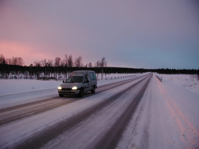 Die E 75 vor Ivalo