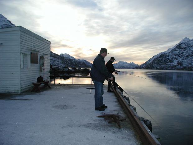 Beim Angeln im Raftsund