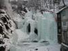 Vereister Wasserfall im Gudbrandsdal