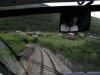 Blick aus dem F�hrerstand beim �berqueren des Rauma-Viadukts