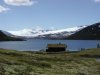 Der 1843m hohe Heimdalsh�e vom �dre Sjodalsvatnet aus gesehen