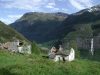 Der verlassenen Almhof Hjerseggi 300 m ber dem Fortundalen