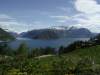 Blick in den Osafjorden und Eidfjorden