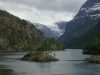 Blick ber den Lovatnet zum Brdalsbreen