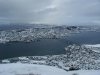 Blick vom Fjellheisen auf Troms�