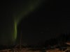 In der Nacht - ein st�rkerer Beamer eines ansonsten schwachen Polarlichts